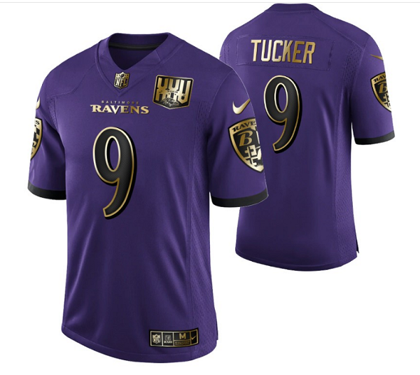 Men's Baltimore Ravens #9 Justin Tucker Purple Vapor Untouchable Limited Stitched Jersey
